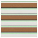 [ Thumbnail: Gray, Green, Light Cyan, Brown, and Black Colored Fabric ]