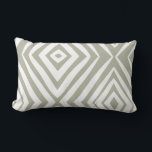 Gray Green Modern Simple Lumbar Lumbar Pillow<br><div class="desc">These 13" x 21" lumbar throw pillows feature a modern diamond design in the popular gray-green shade also know as October Mist on a white background.</div>