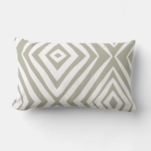 Gray Green Modern Simple Lumbar Lumbar Pillow