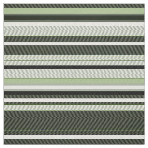 Gray, green, white stripes. fabric