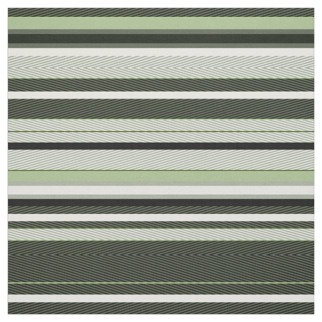 Gray, green, white stripes. fabric (Swatch)