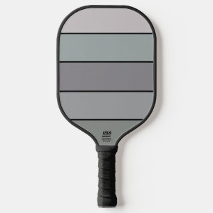 Gray Green With Black Stripes On Watercolor Paper Pickleball Paddle