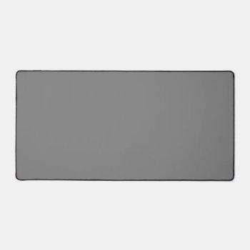 Gray Grey Color Simple Monochrome Plain Gray Grey Desk Mat by Kullaz at Zazzle