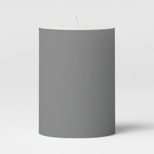 Gray Grey Color Simple Monochrome Plain Gray Grey Pillar Candle