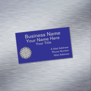 Gray / Grey Flower Ribbon by Kenneth Yoncich Business Card Magnet