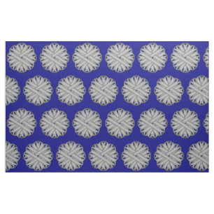 Gray / Grey Flower Ribbon by Kenneth Yoncich Fabric