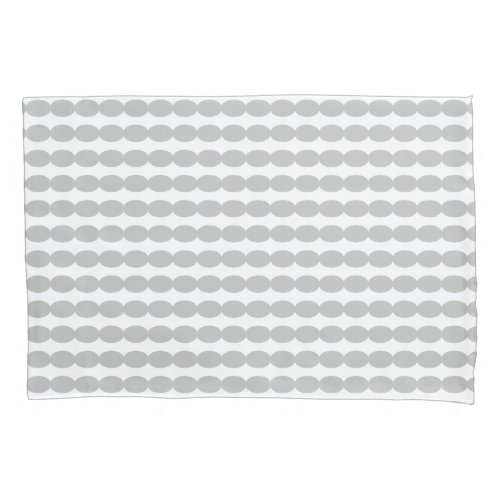 Gray Grey Geometric Pearl Patterns White Custom Pillow Case