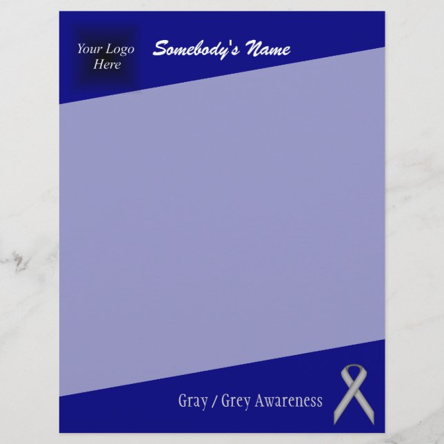 Gray / Grey Standard Ribbon by Kenneth Yoncich (Front)