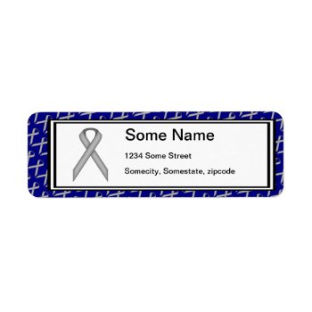 Gray / Grey Standard Ribbon By Kenneth Yoncich Label by KennethYoncich at Zazzle