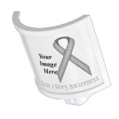 Gray / Grey Standard Ribbon by Kenneth Yoncich Night Light (Angled)