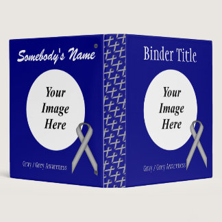 Gray / Grey Standard Ribbon Template by K Yoncich Binder