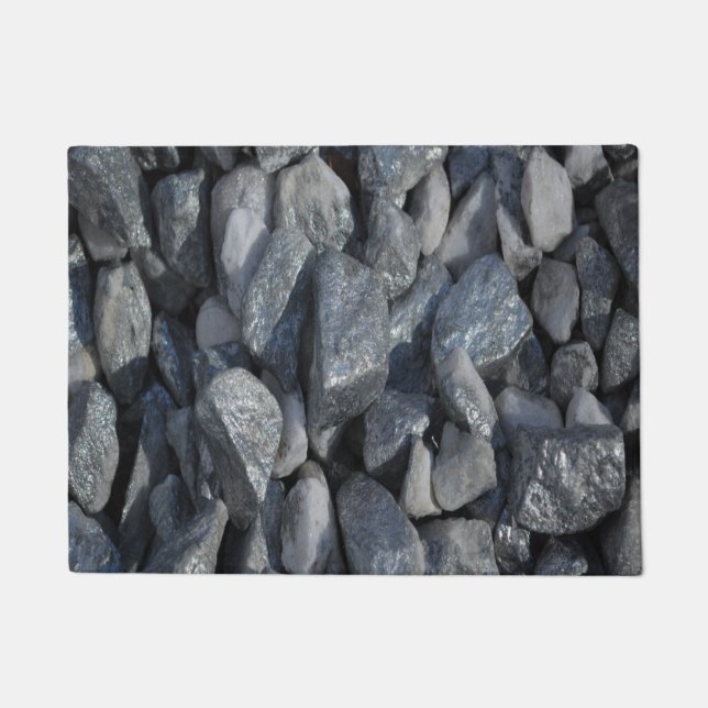 Gray-Grey Stones Doormat (Front)