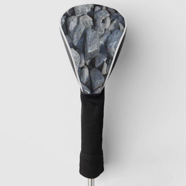 Gray-Grey Stones  Golf Head Cover (Front)