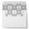 Gray Grey White Nautical Anchor Lined