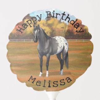 Gray Grulla Appaloosa Quarter Horse Stallion Balloon