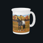 Gray Grulla Appaloosa Quarter Horse Stallion Beverage Pitcher<br><div class="desc">Gray Grulla Appaloosa Quarter Horse Stallion</div>