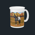 Gray Grulla Appaloosa Quarter Horse Stallion Beverage Pitcher<br><div class="desc">Gray Grulla Appaloosa Quarter Horse Stallion</div>