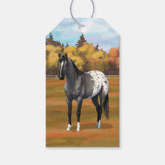 Gray Grulla Appaloosa Quarter Horse Stallion Gift Tags