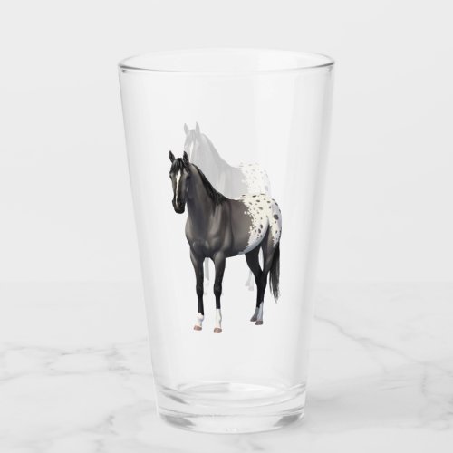 Gray Grulla Appaloosa Quarter Horse Stallion Glass