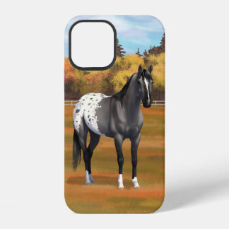 Gray Grulla Appaloosa Quarter Horse Stallion iPhone 12 Case