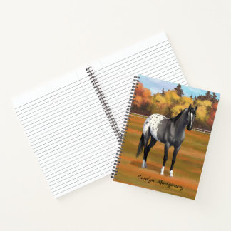 Gray Grulla Appaloosa Quarter Horse Stallion Notebook