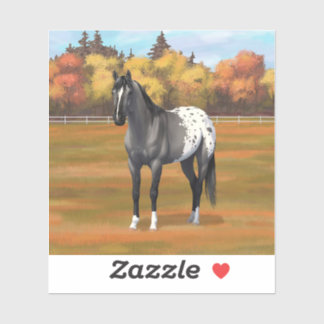 Gray Grulla Appaloosa Quarter Horse Stallion Sticker