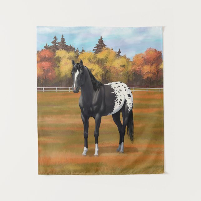 Gray Grulla Appaloosa Quarter Horse Stallion Tapes Tapestry (Front)