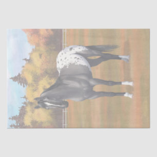 Gray Grulla Appaloosa Quarter Horse Stallion Tissue Paper