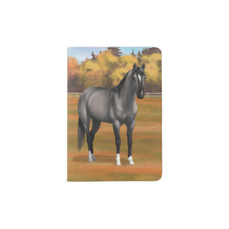 Gray Grulla Quarter Horse Stallion Passport Holder