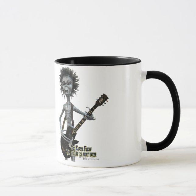 Gray Guitarist Mug (Right)