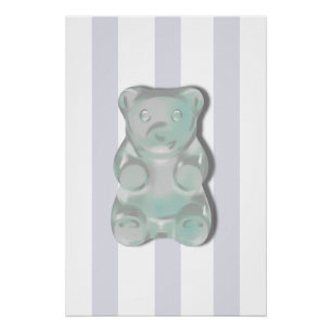 Gray Gummy Bear Boys Room Poster