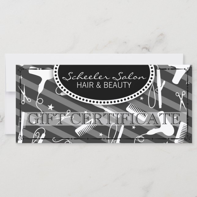 Gray Hair & Beauty Gift Certificate (Front)