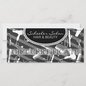 Gray Hair & Beauty Gift Certificate by creativetaylor at Zazzle