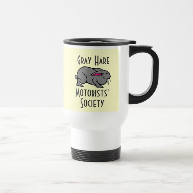 Gray Hare Motorists' Travel Mug (Right)