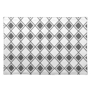Gray Harlequin Cloth Placemat