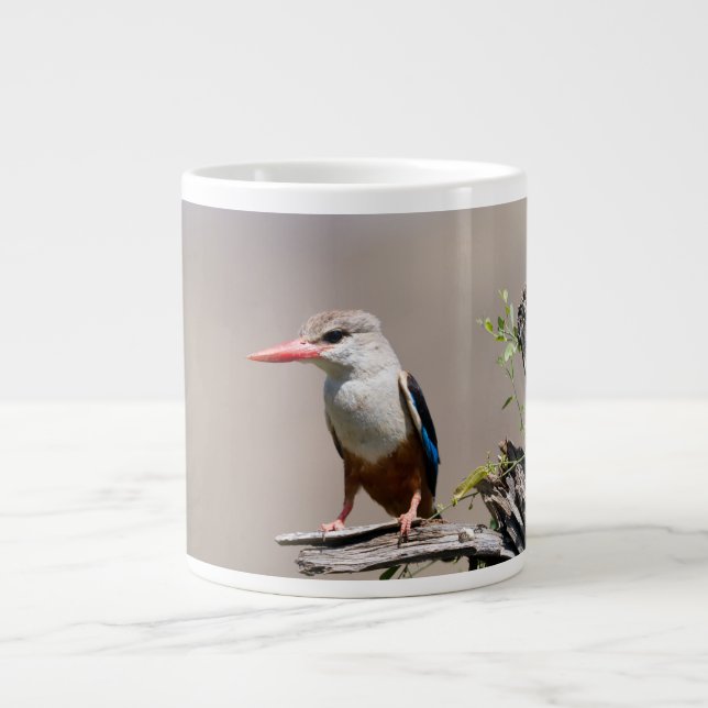 Gray-Headed Kingfisher Giant Coffee Mug (Front)