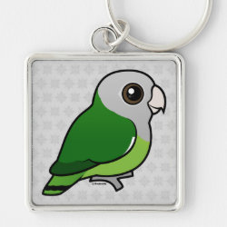 Birdorable Gray-headed Lovebird Premium Square Keychain
