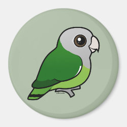 Birdorable Gray-headed Lovebird Round Magnet