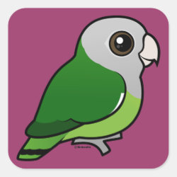 Birdorable Gray-headed Lovebird Square Sticker