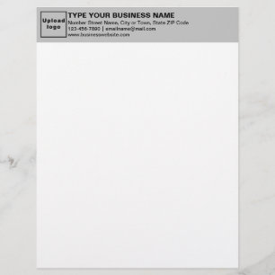 Gray Heading of Business Letterhead