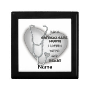 Gray Heart Critical Care Nurse Gift Box