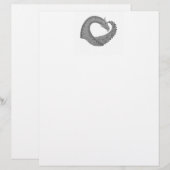 Gray heart dragon on white (Front/Back)