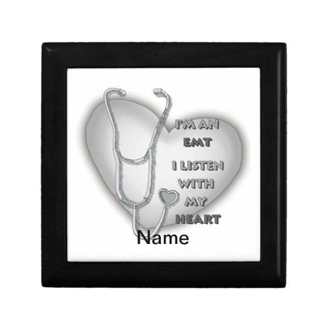 Gray Heart EMT Gift Box (Front)