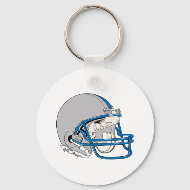 Gray Helmet Keychain (Front)