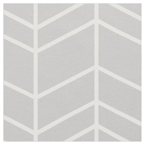 Gray Herringbone Chevron Fabric