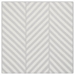 Gray Herringbone Large Scale Fabric