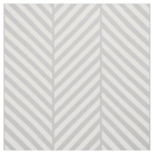 Gray Herringbone Large Scale Fabric