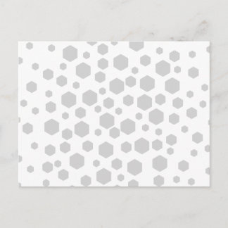 Gray Hexagons. Postcard