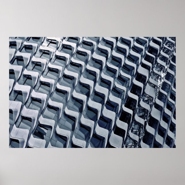 Gray high-rise building poster (Front)