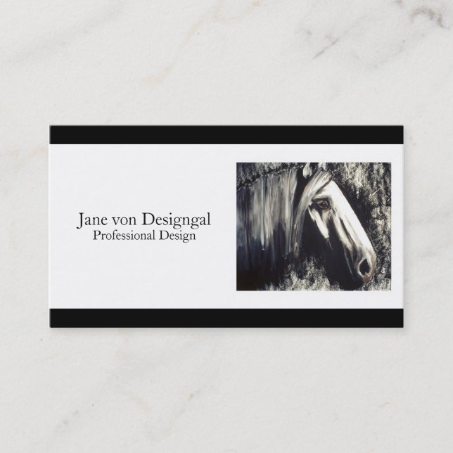 Gray Horse Business Card (Front)